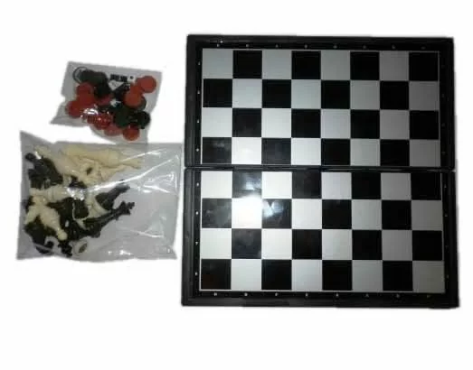 Фото Набор игр (3в1)  (шашки, шахматы, нарды) магнит-пластик 3270 со склада магазина СпортСЕ