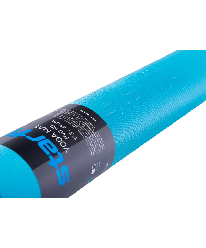 Фото Коврик для йоги StarFit FM-103 PVC HD 173x61x0,4 см голубой 16638 со склада магазина СпортСЕ