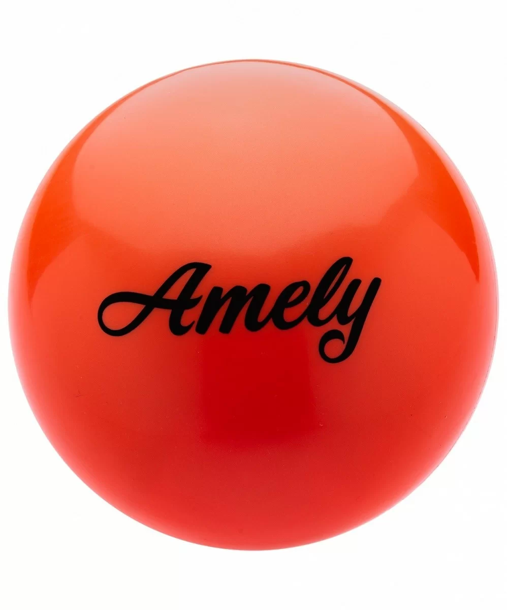 Фото Мяч для художественной гимнастики 15 см Amely AGB-101 оранжевый 12845 со склада магазина СпортСЕ
