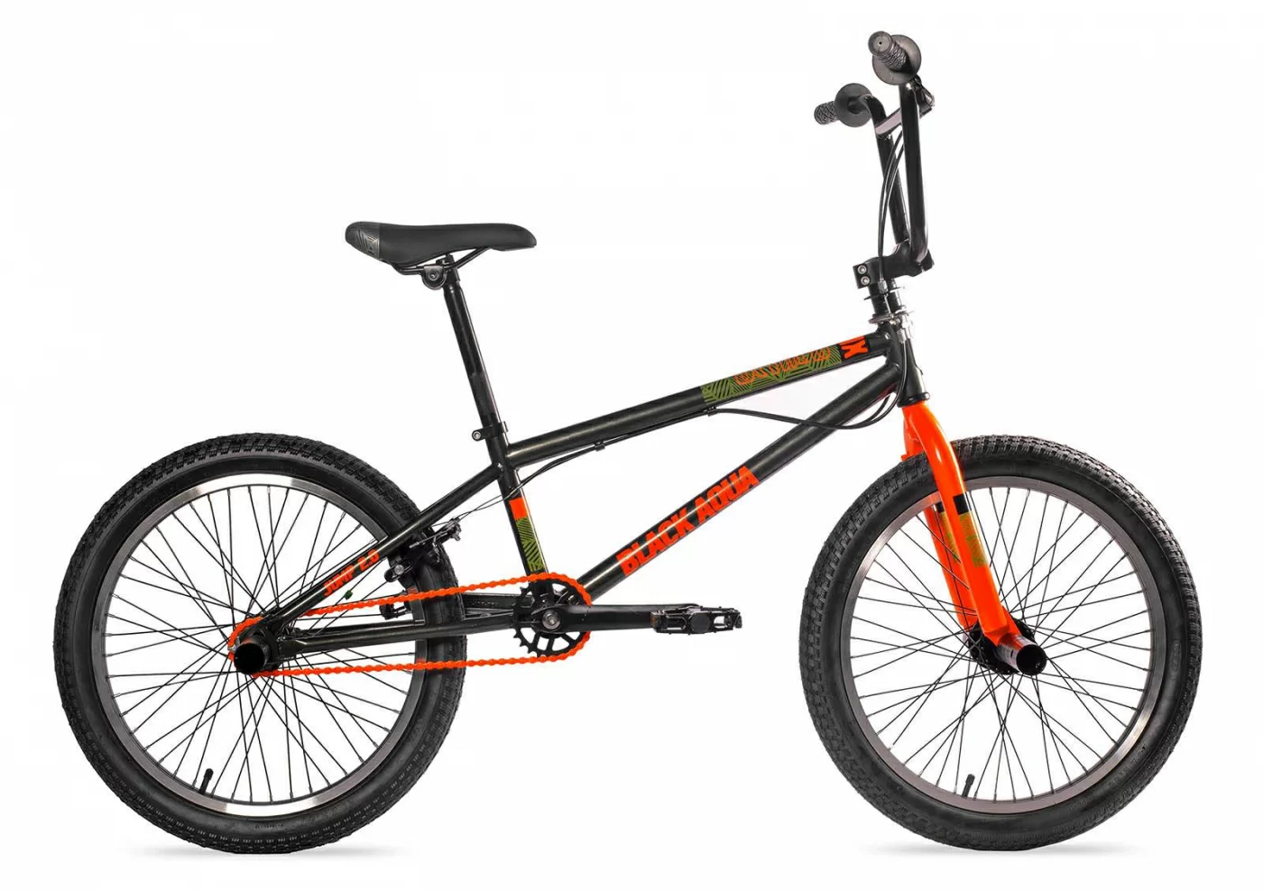 Фото Велосипед Black Aqua Jump 2.0  matt 20" хаки-оранжевый GL-602V со склада магазина СпортСЕ