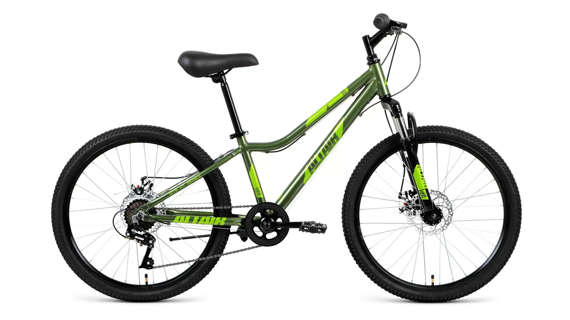 Фото Велосипед Altair AL 24 D (2020) зеленый RBKT01647005 со склада магазина СпортСЕ