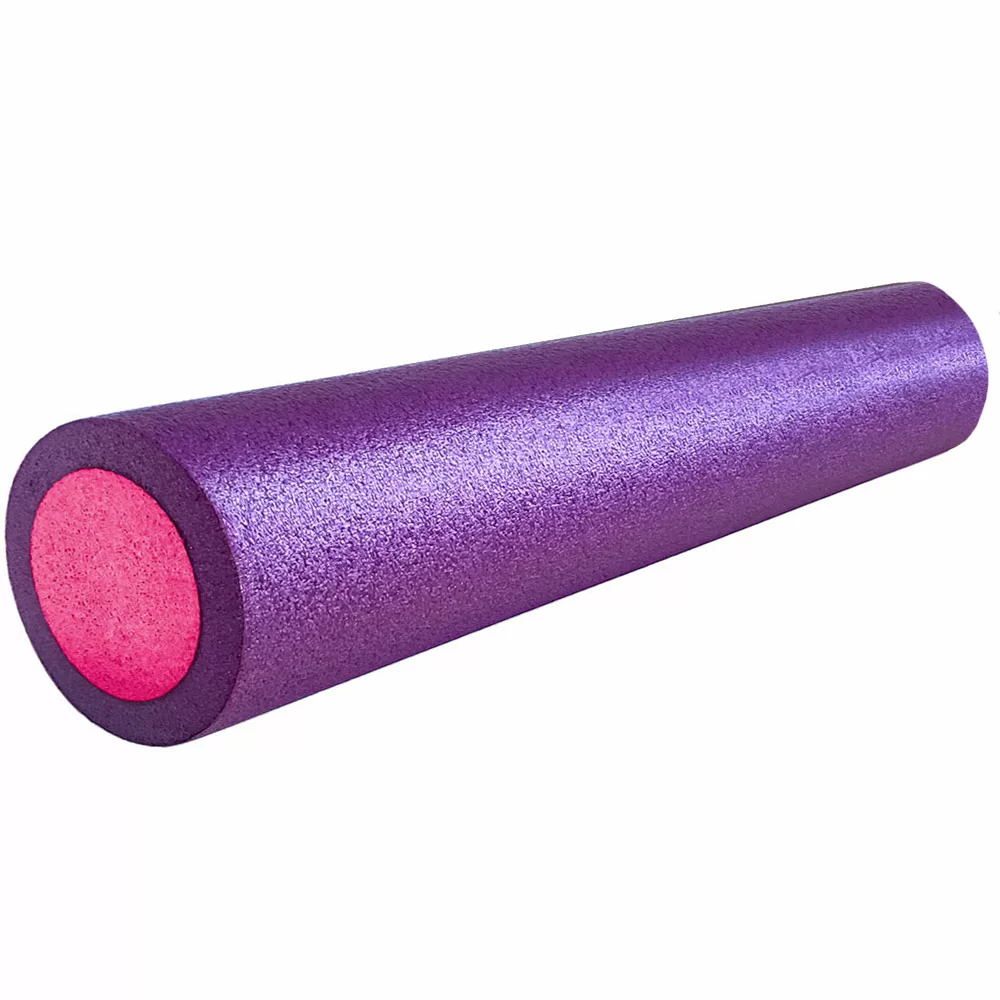 Фото Ролик для йоги 60х15см PEF60-7 полнотелый B34495 фиолетовый/розовый 10019417 со склада магазина СпортСЕ