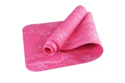 Коврик для йоги TPEM6-105 183х61х0,6 см ТПЕ розовый гранит (B34524)