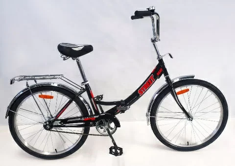 Фото Велосипед Black Aqua Street Beat 141 24" 1s (РФ) черный-красный YF-703CTR со склада магазина СпортСЕ