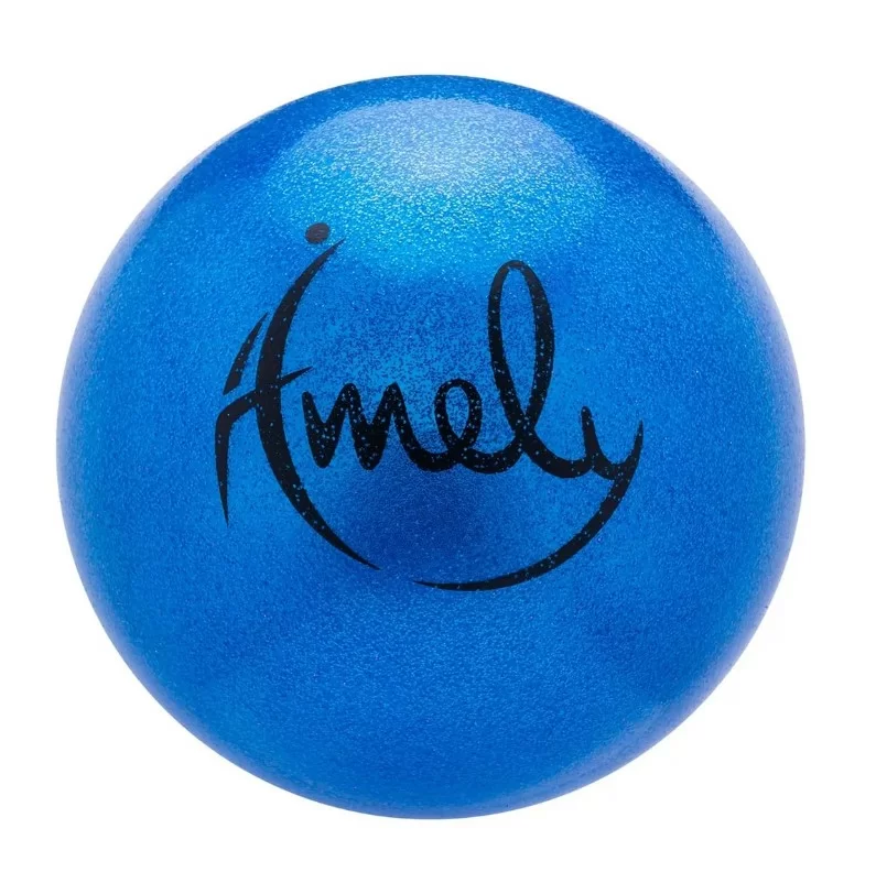 Фото Мяч для художественной гимнастики 15 см Amely AGB-303 15 см синий с насыщенными блестками УТ-00019945 со склада магазина СпортСЕ