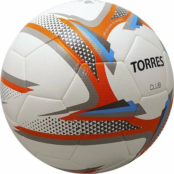 Фото Мяч футбольный Torres Club №5 PU беж-оранж-сер F320035 со склада магазина СпортСЕ