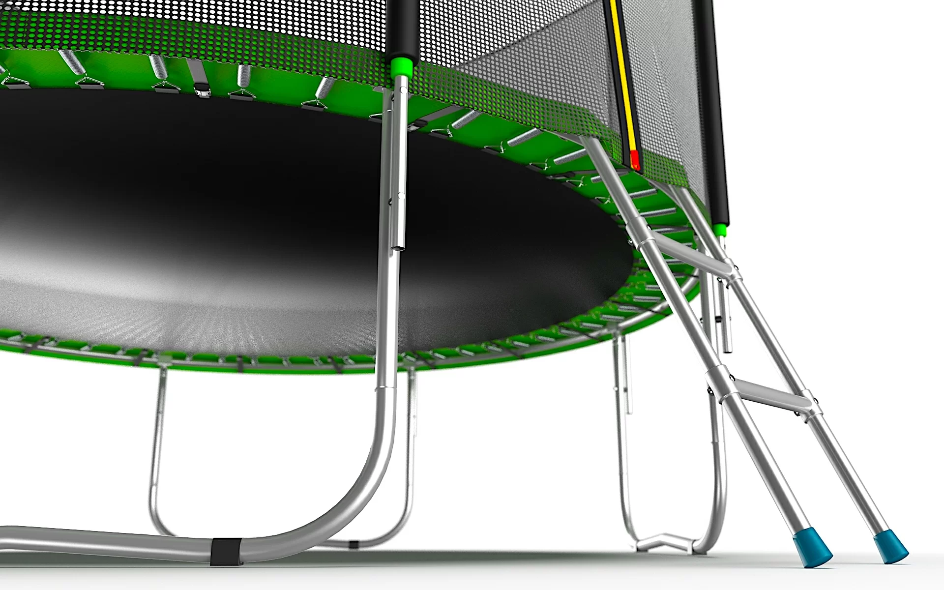 Фото EVO JUMP External 10ft (Green) Батут с внешней сеткой и лестницей, диаметр 10ft (зеленый) со склада магазина СпортСЕ