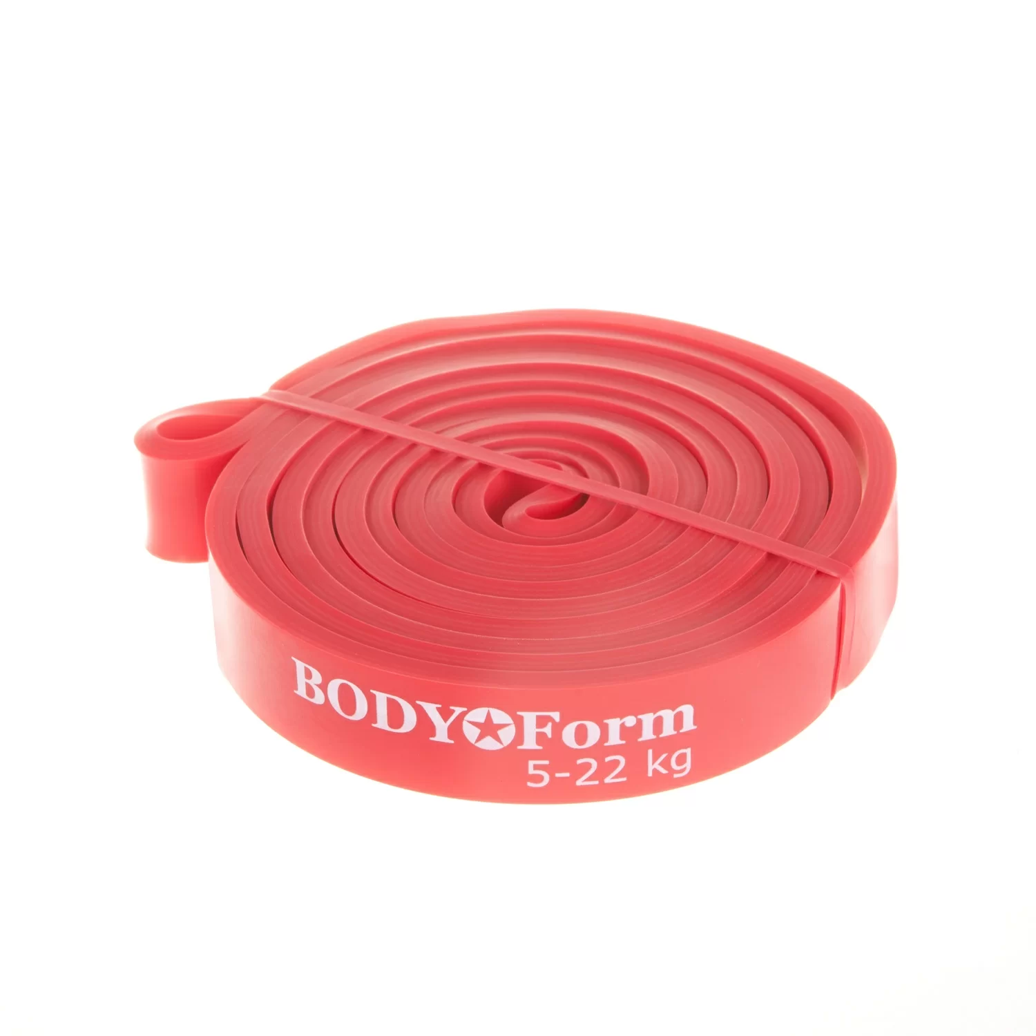 Фото Эспандер петля резиновая 208 * 2 * 0.45 см, 5-22 кг Body Form красная BF-RL20 со склада магазина СпортСЕ