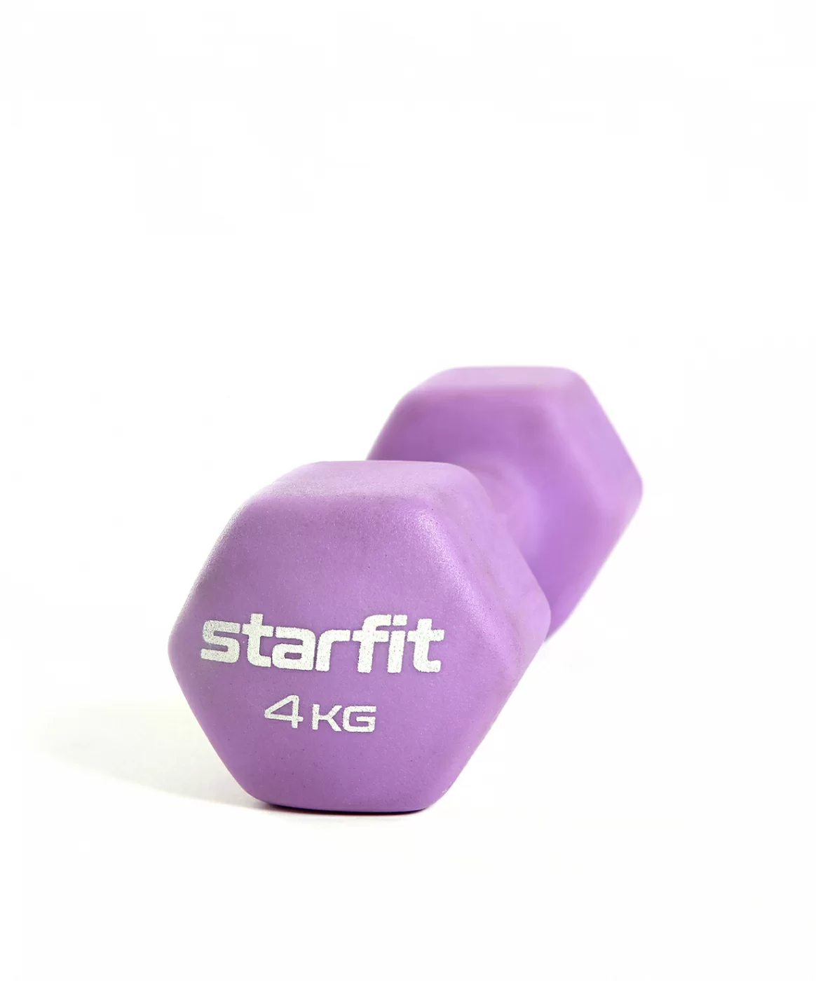 Фото Гантель неопреновая 4 кг StartFit Core DB-201 фиолетовый пастель УТ-00018834 со склада магазина СпортСЕ