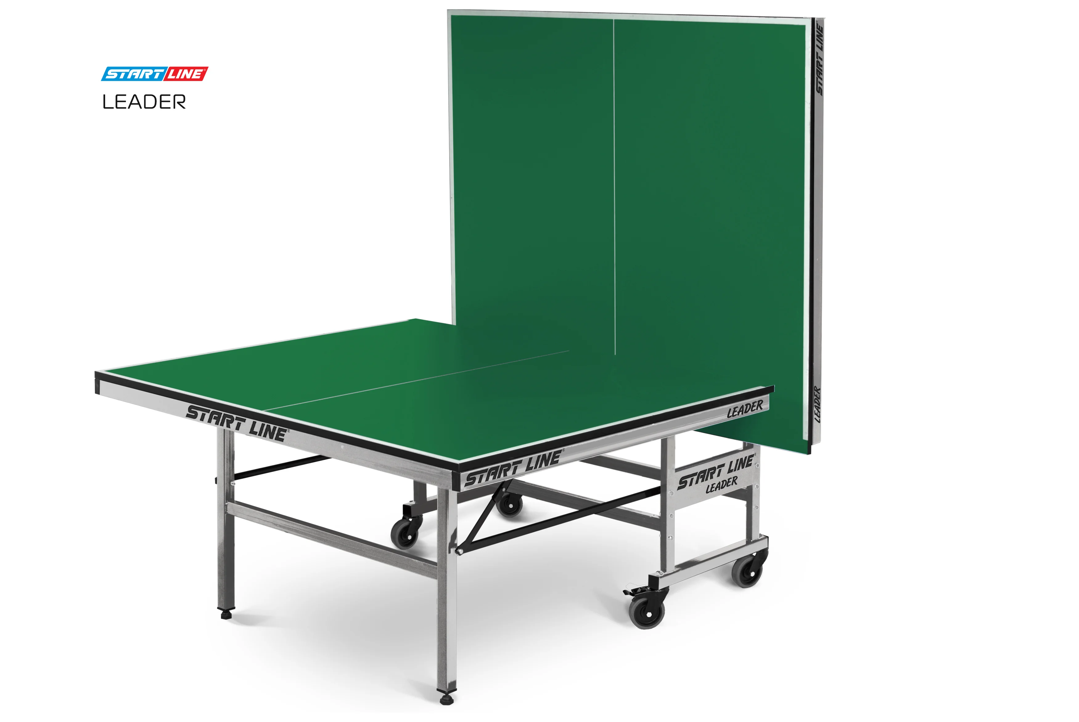 Стол теннисный Leader Зелёный по низким ценам в Томске и Северске