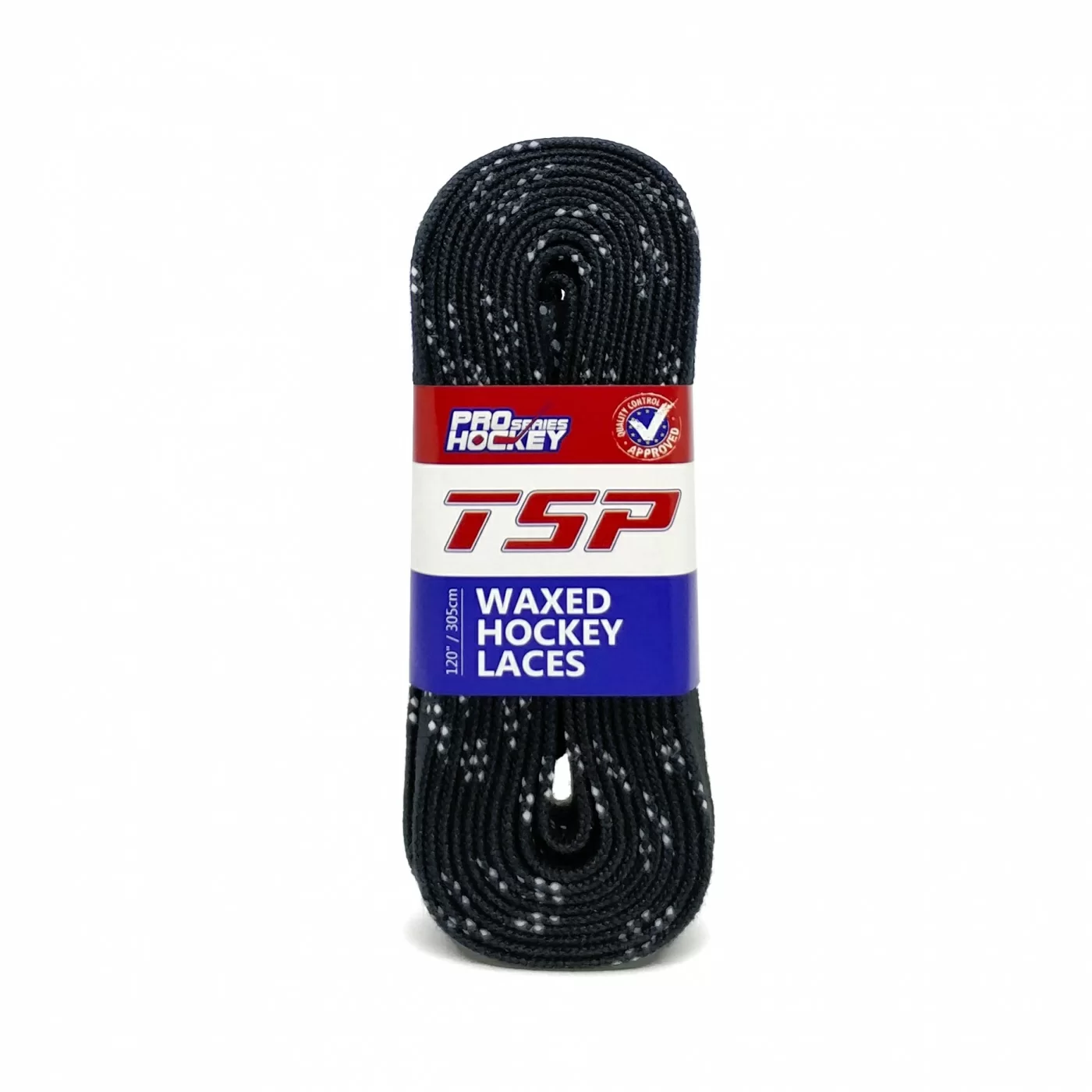 Фото Шнурки хоккейные 244см с пропиткой TSP Hockey Laces Waxed black 2136 со склада магазина СпортСЕ