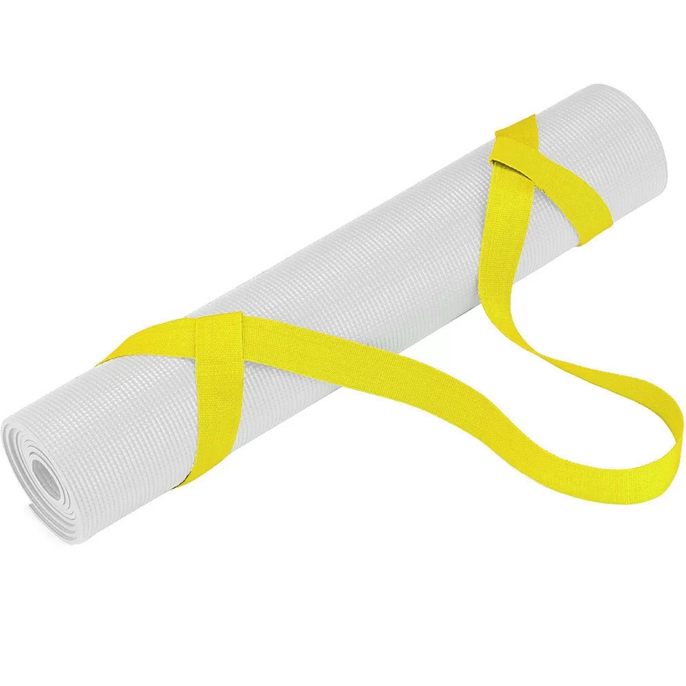 Фото Ремень-стяжка универсальная для йога ковриков и валиков RS-5 желтый 10017241 со склада магазина СпортСЕ