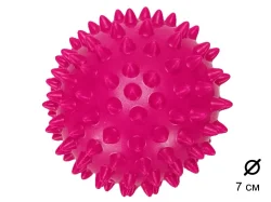 Мяч массажный 8 см надувной 40 г малиновый 07114