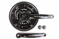 Система TechTeam HDL-S303 24/34/42T cтальные шатуны 170 мм, под квадрат, резьба 9/16" Система TechTeam HDL-S303 24/34/42T cтальные шатуны 170 мм, под квадрат, резьба 9/16"