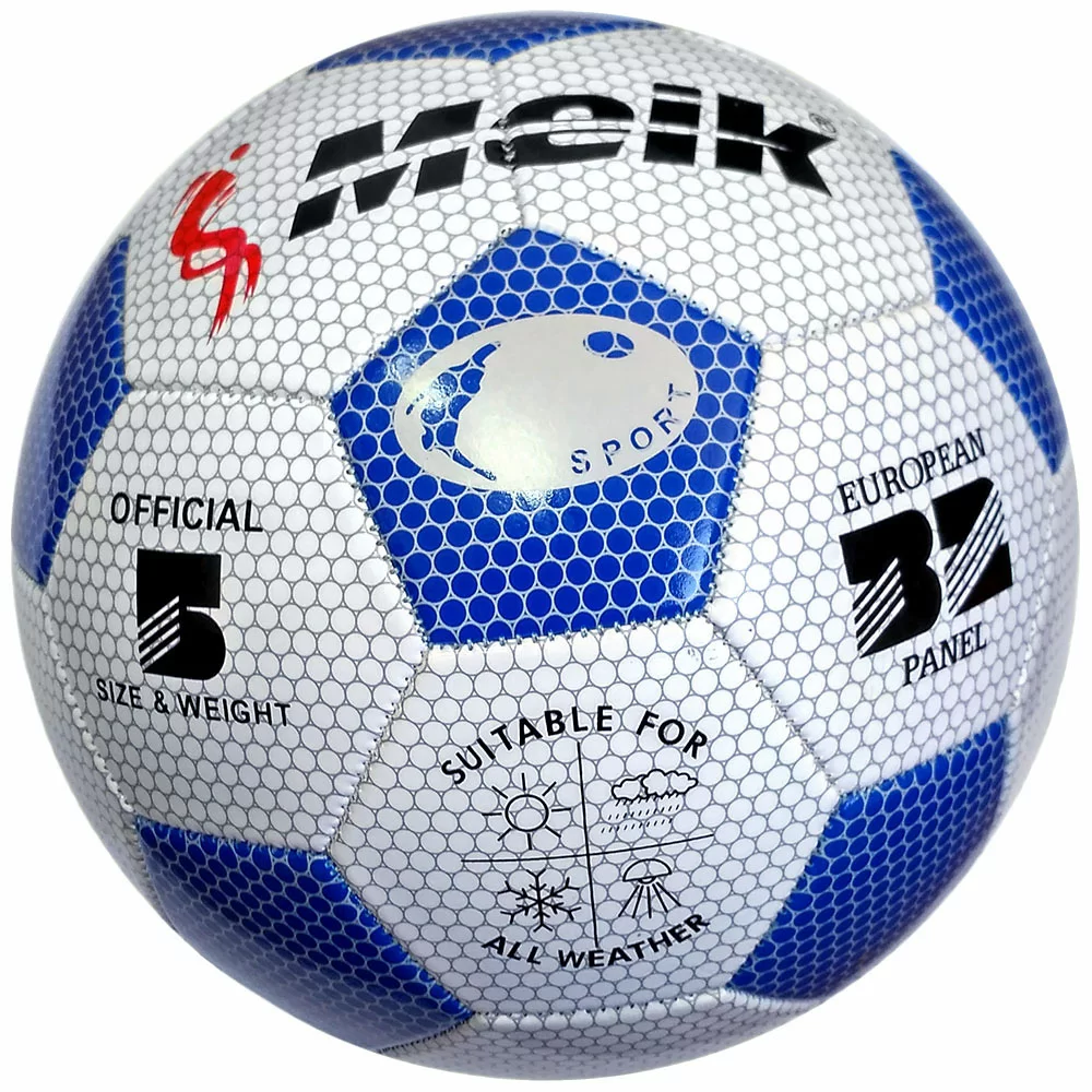 Фото Мяч футбольный Meik-3009 R18022 3-слоя PVC 1.6, 300 гр 10014353 со склада магазина СпортСЕ