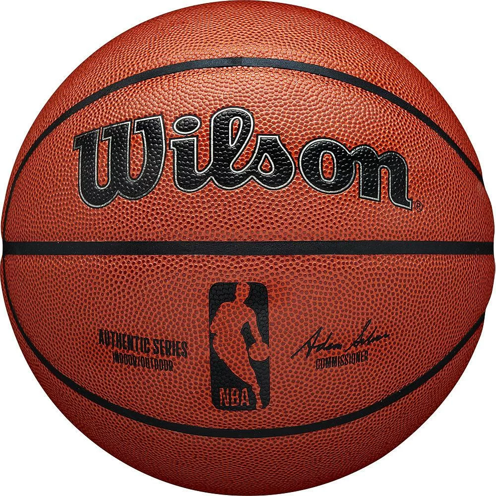 Фото Мяч баскетбольный Wilson NBA Authentic  №7 коричневый WTB7200XB07 со склада магазина СпортСЕ