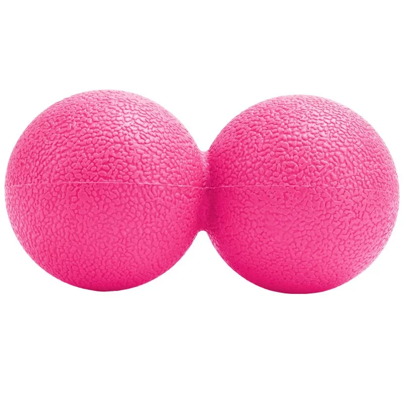 Фото Массажер двойной мячик B32209 ТПР розовый 10018725 со склада магазина СпортСЕ