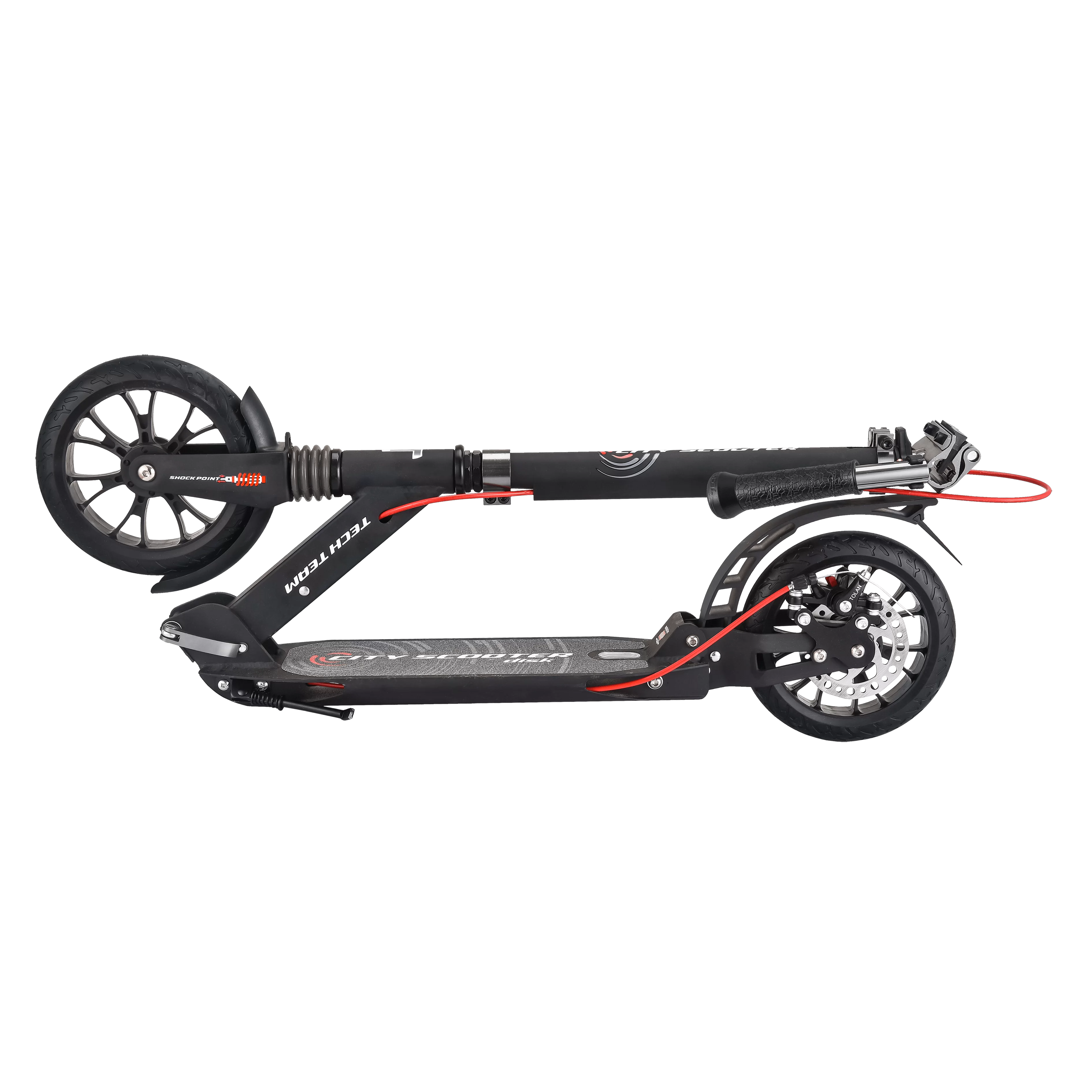 Фото Самокат TechTeam City scooter Disk Brake (2021) black со склада магазина СпортСЕ