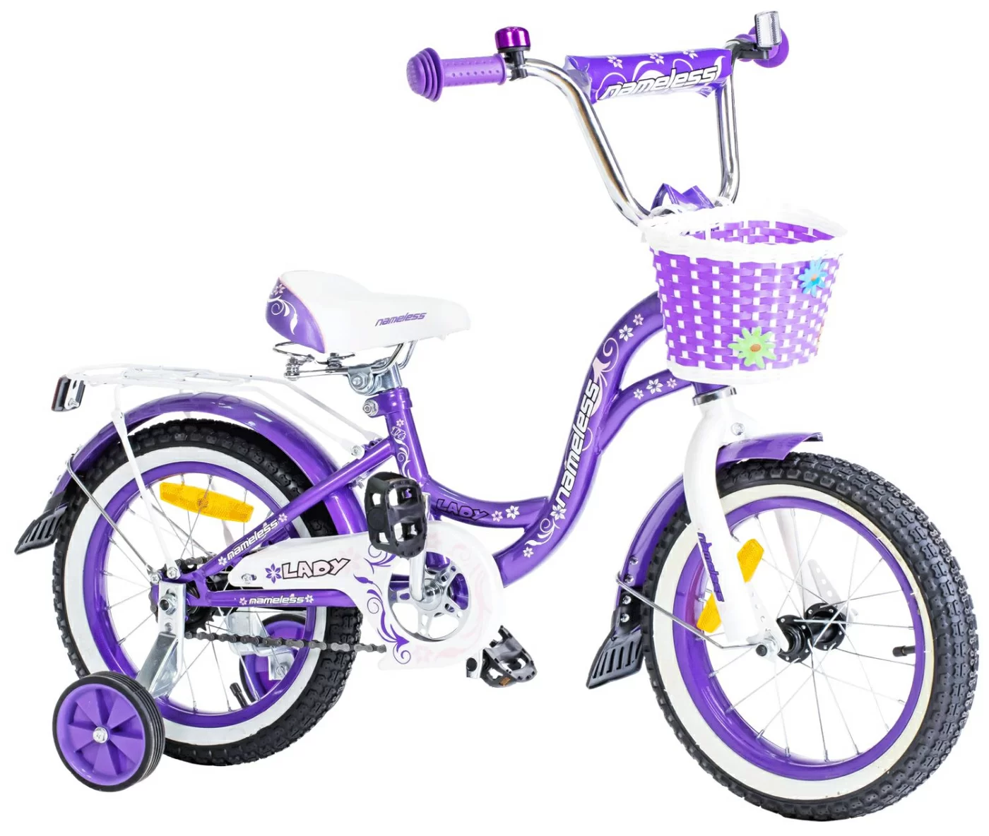 Фото Велосипед 14" Nameless LADY, фиолетовый (2024) со склада магазина СпортСЕ