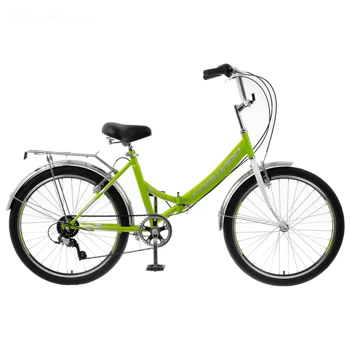 Фото Велосипед Forward Valencia 24 2.0 (2020) зеленый/серый RBKW0YN46004 со склада магазина СпортСЕ