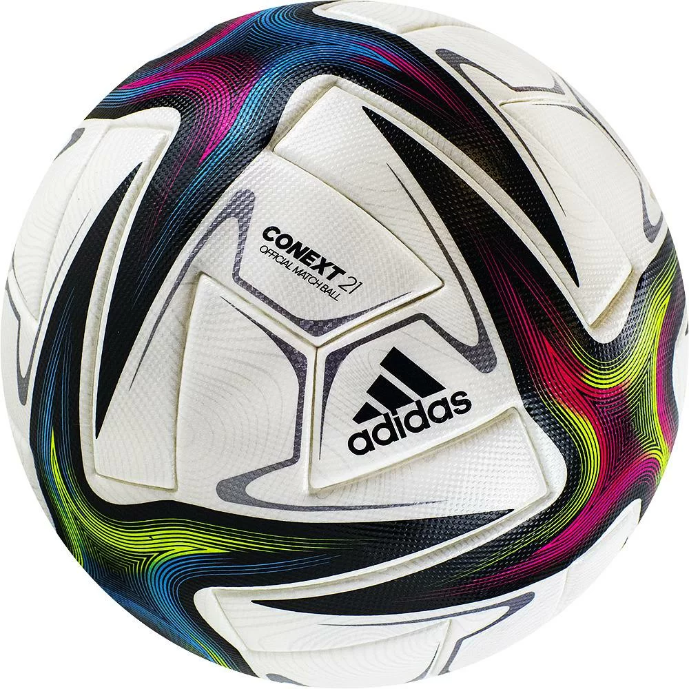 Фото Мяч футбольный Adidas Conext 21 PRO р.5 ПУ термосш. мультиколор GK3488 со склада магазина СпортСЕ
