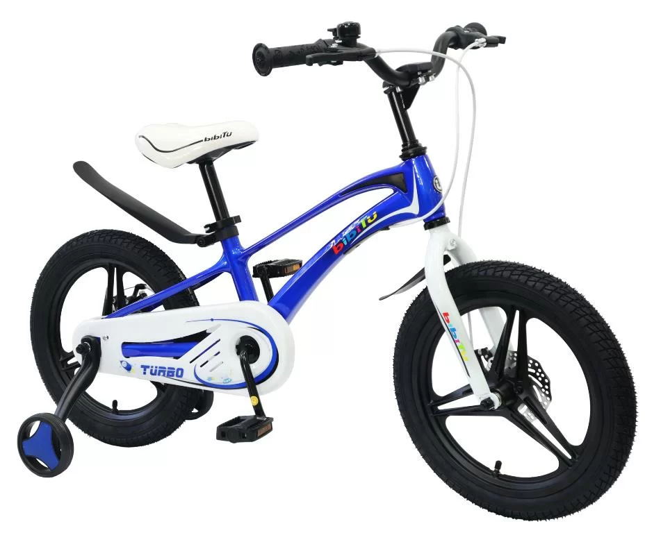 Фото Велосипед 16" BIBITU TURBO, синий/белый (2024) со склада магазина СпортСЕ