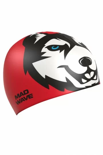 Фото Шапочка для плавания Mad Wave Husky  Red M0557 10 0 05W со склада магазина СпортСЕ