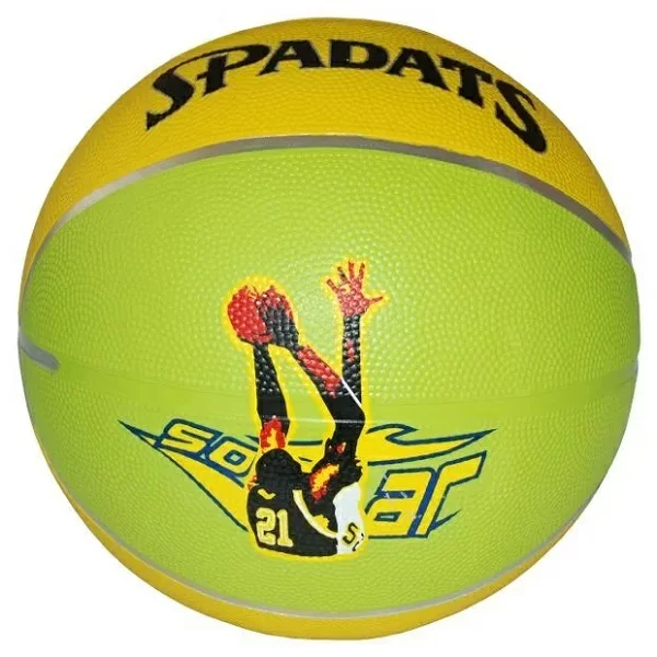 Фото Мяч баскетбольный Spadats SP-409CD № 7 резина диз., серебряные полоски со склада магазина СпортСЕ