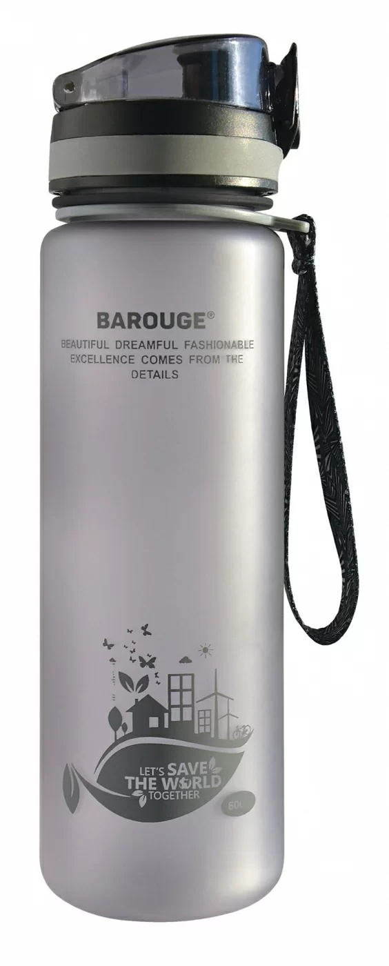Фото Бутылка для воды Barouge Active Life BP-915(600) серая со склада магазина СпортСЕ