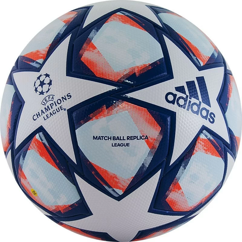 Фото Мяч футбольный Adidas Finale 20 Lge №5 ТПУ 32 пан. термош бело-синий FS0256 со склада магазина СпортСЕ