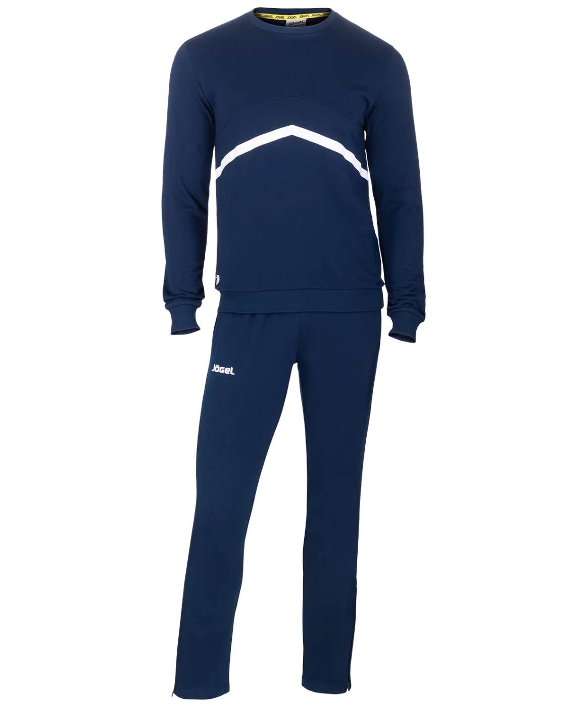 Фото Тренировочный костюм JCS-4201-091, хлопок, темно-синий/белый со склада магазина СпортСЕ