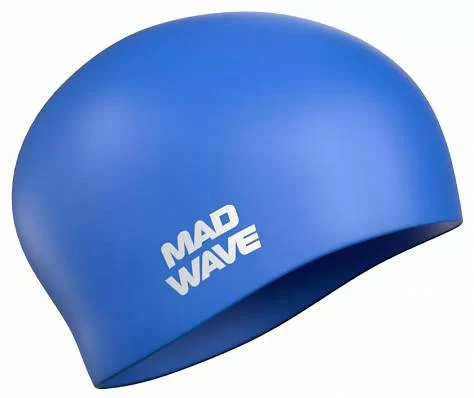 Фото Шапочка для плавания Mad Wave Long Hair Silicone blue M0511 01 0 04W со склада магазина СпортСЕ