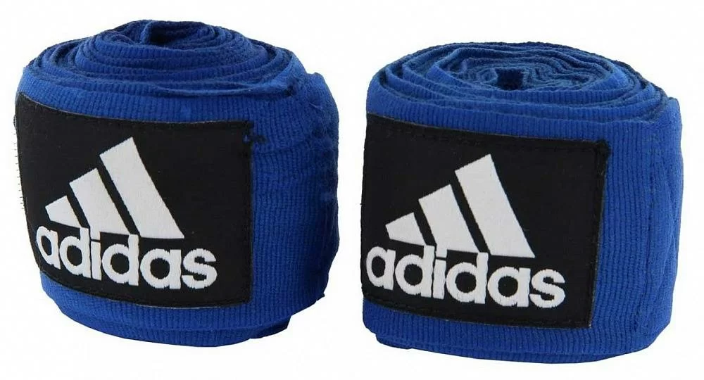 Фото Бинт боксерский 2.55 м Adidas New Rules Boxing Crepe Bandage синий adiBP031 со склада магазина СпортСЕ