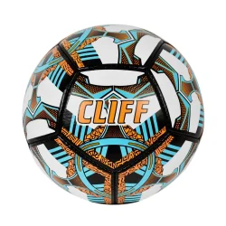 Мяч футбольный Cliff 1957 №5 PU Grippy бело-коричнево-синий