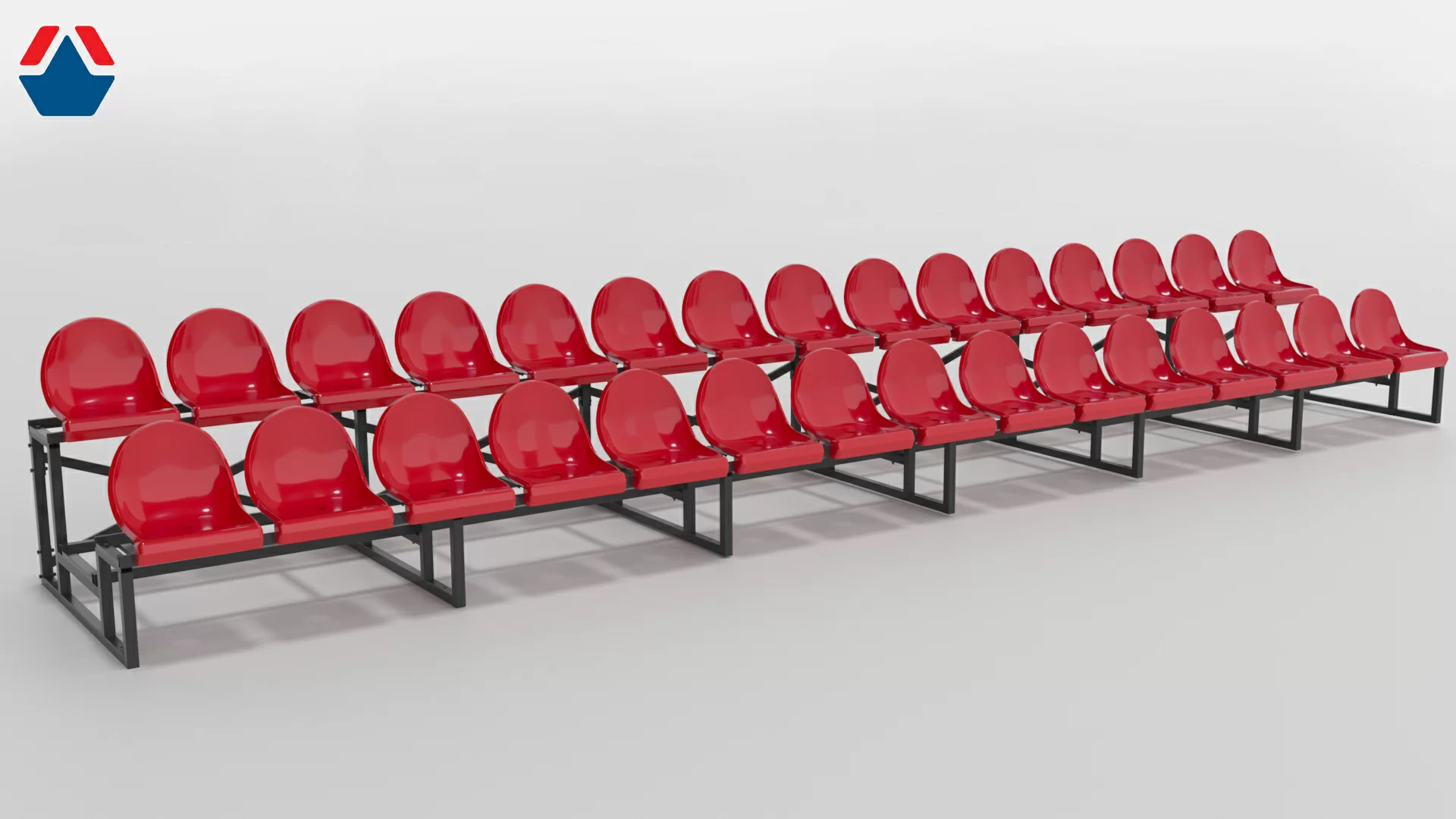  Трибуна сборно-разборная 2-х рядная на 30 мест (без навеса и ограждения) по низким ценам в Томске и Северске