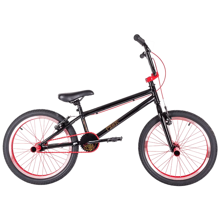 Фото Велосипед BMX TechTeam Fox 20" (2023) черно-красный со склада магазина СпортСЕ