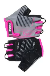 Перчатки Fuzz Race Line детские лайкра серо-неоновый розовый р.8/L (для 6-8лет) 08-202009