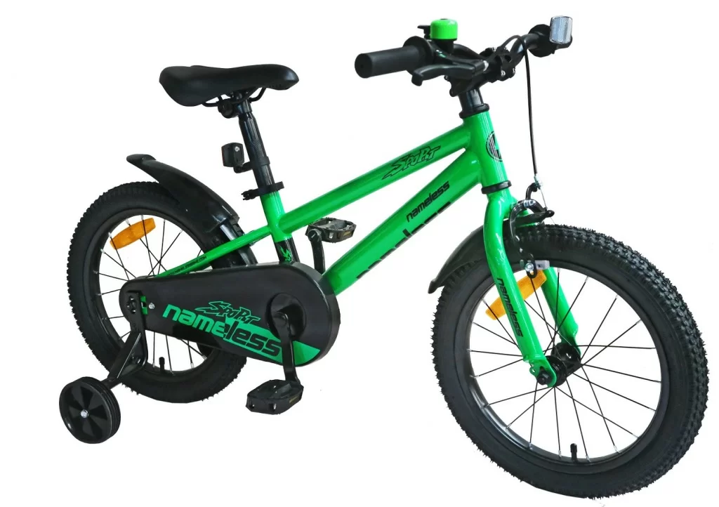 Фото Велосипед 14" Nameless SPORT, зеленый/черный (Новинка 2023) со склада магазина СпортСЕ