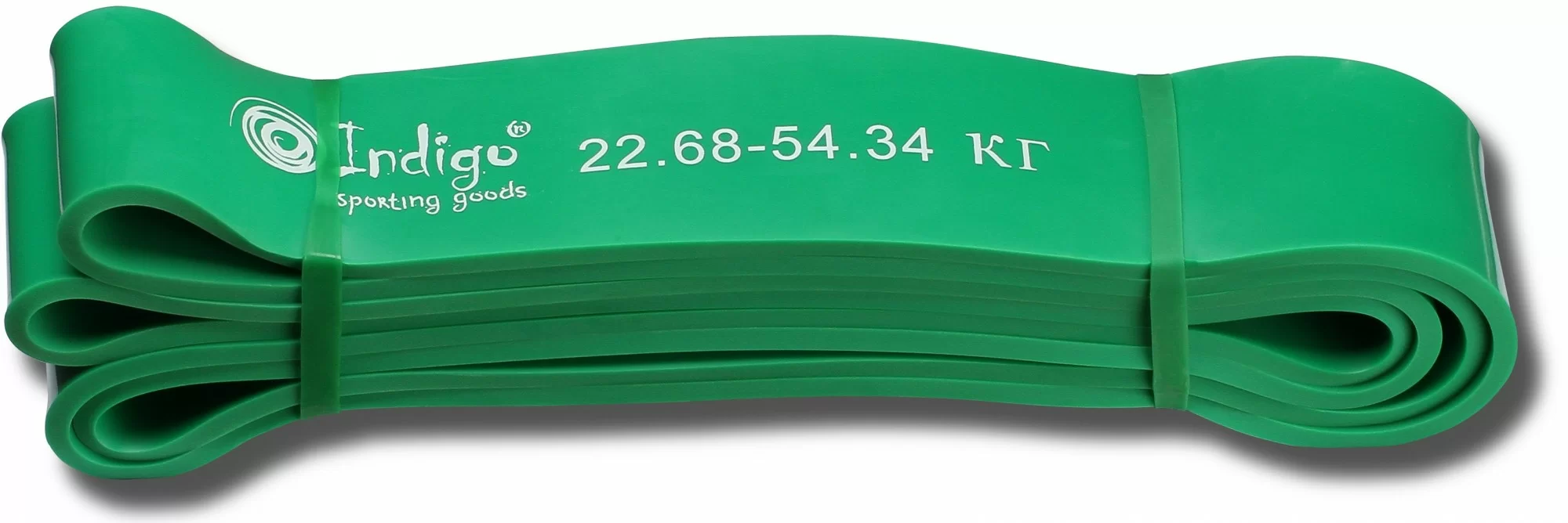 Фото Эспандер петля латексная 208 * 4.4 см Indigo зеленая 601 HKRBB со склада магазина СпортСЕ