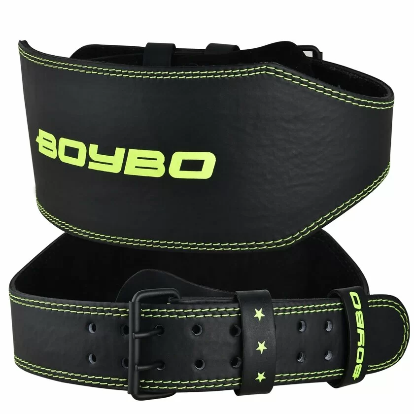 Фото Пояс тяжелоатлетический BoyBo Premium кожа 15 см BBW-650 со склада магазина СпортСЕ