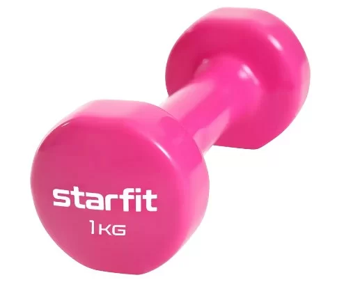 Фото Гантели виниловые 1 кг StarFit Core DB-101 розовый (пара) УТ-00020381 со склада магазина СпортСЕ
