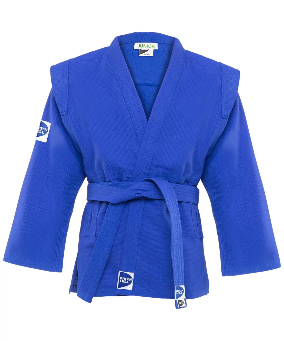 Фото Куртка для самбо Junior SCJ-2201, синий, р.00/120 со склада магазина СпортСЕ