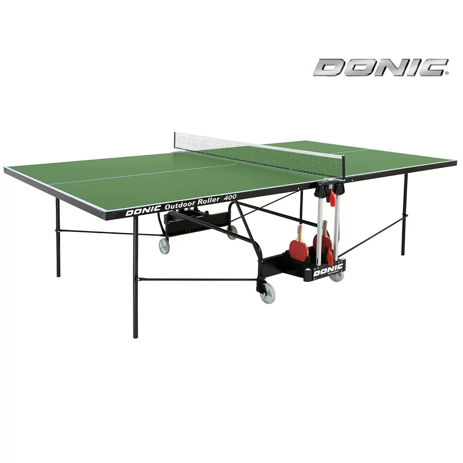 Фото Теннисный стол DONIC OUTDOOR ROLLER 400 GREEN 230294-G со склада магазина СпортСЕ