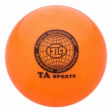 Фото Мяч для художественной гимнастики 15 см 400 г оранжевый I-1 со склада магазина СпортСЕ