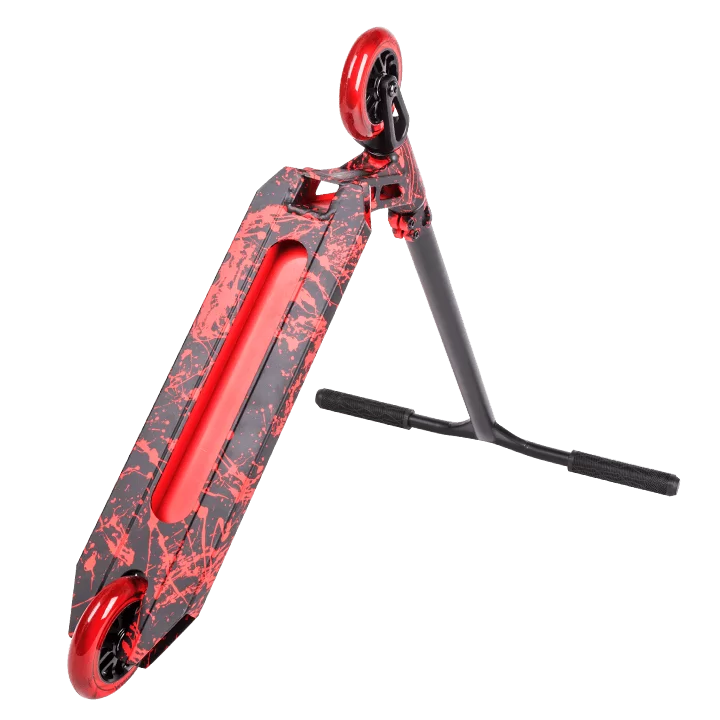 Самокат TechTeam Drop WT red (черный с красными брызгами) Самокат TechTeam Drop WT red (черный с красными брызгами) по низким ценам в Томске и Северске