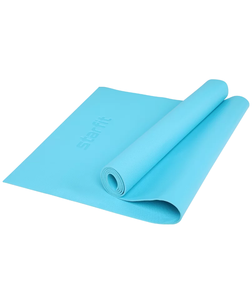 Фото Коврик для йоги StarFit FM-103 PVC HD 173x61x0,4 см голубой 16638 со склада магазина СпортСЕ