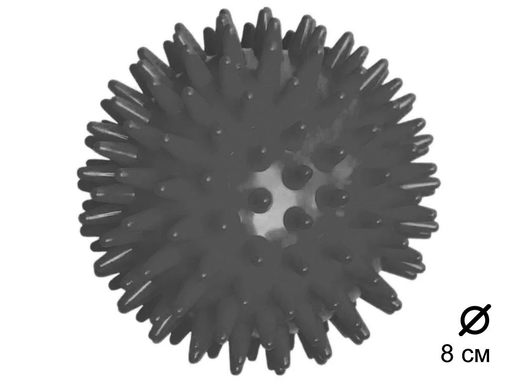  Мяч массажный 8 см A-J8 серый 40159 по низким ценам в Томске и Северске