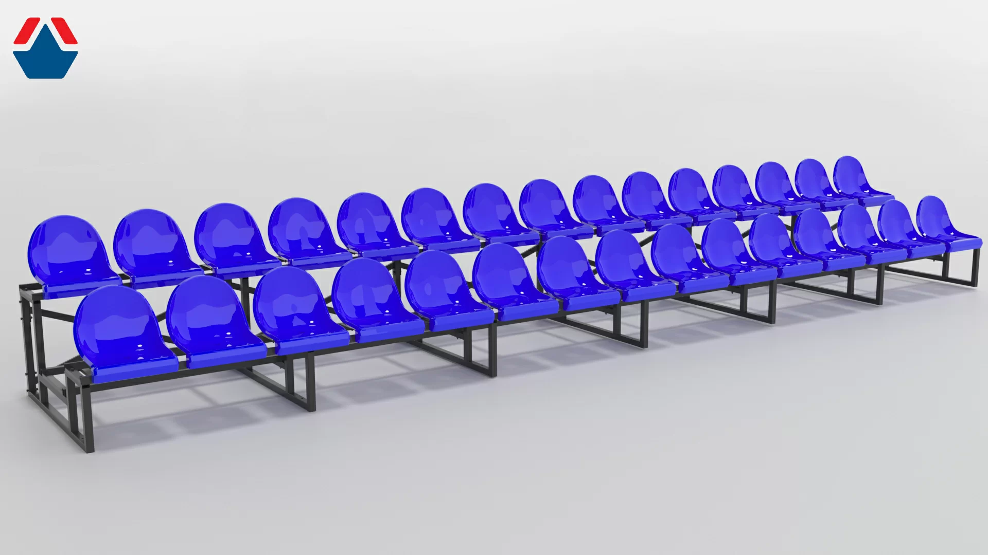  Трибуна сборно-разборная 2-х рядная на 30 мест (без навеса и ограждения) по низким ценам в Томске и Северске