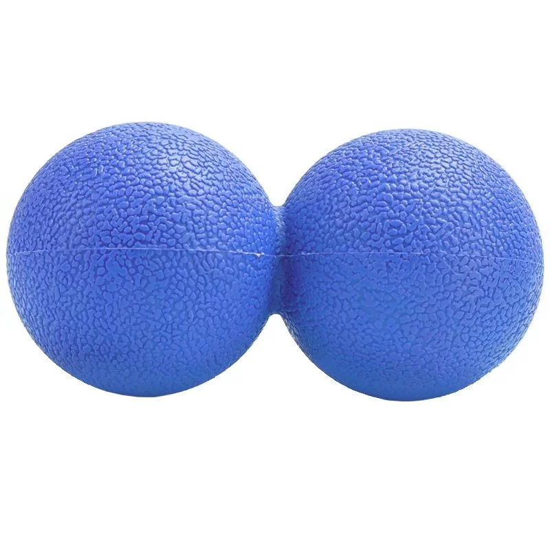 Фото Массажер двойной мячик B32209 ТПР синий 10018718 со склада магазина СпортСЕ