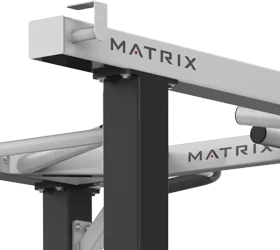 MATRIX MAGNUM A689 Подставка под гантели 1.8 метра (3-ех ярусная, плоская) (СЕРЕБРИСТЫЙ)